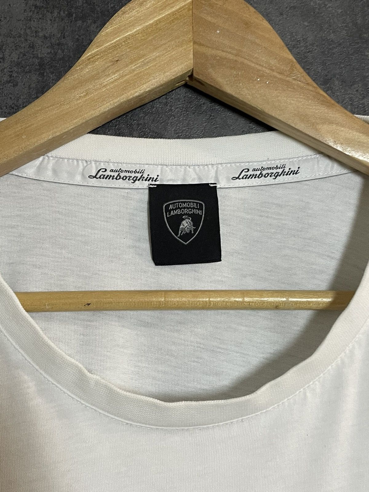 Lamborghini × Supreme Automobili Lamborgini White Big Logo T-shirt Balenciaga Size US L / EU 52-54 / 3 - 9 Thumbnail