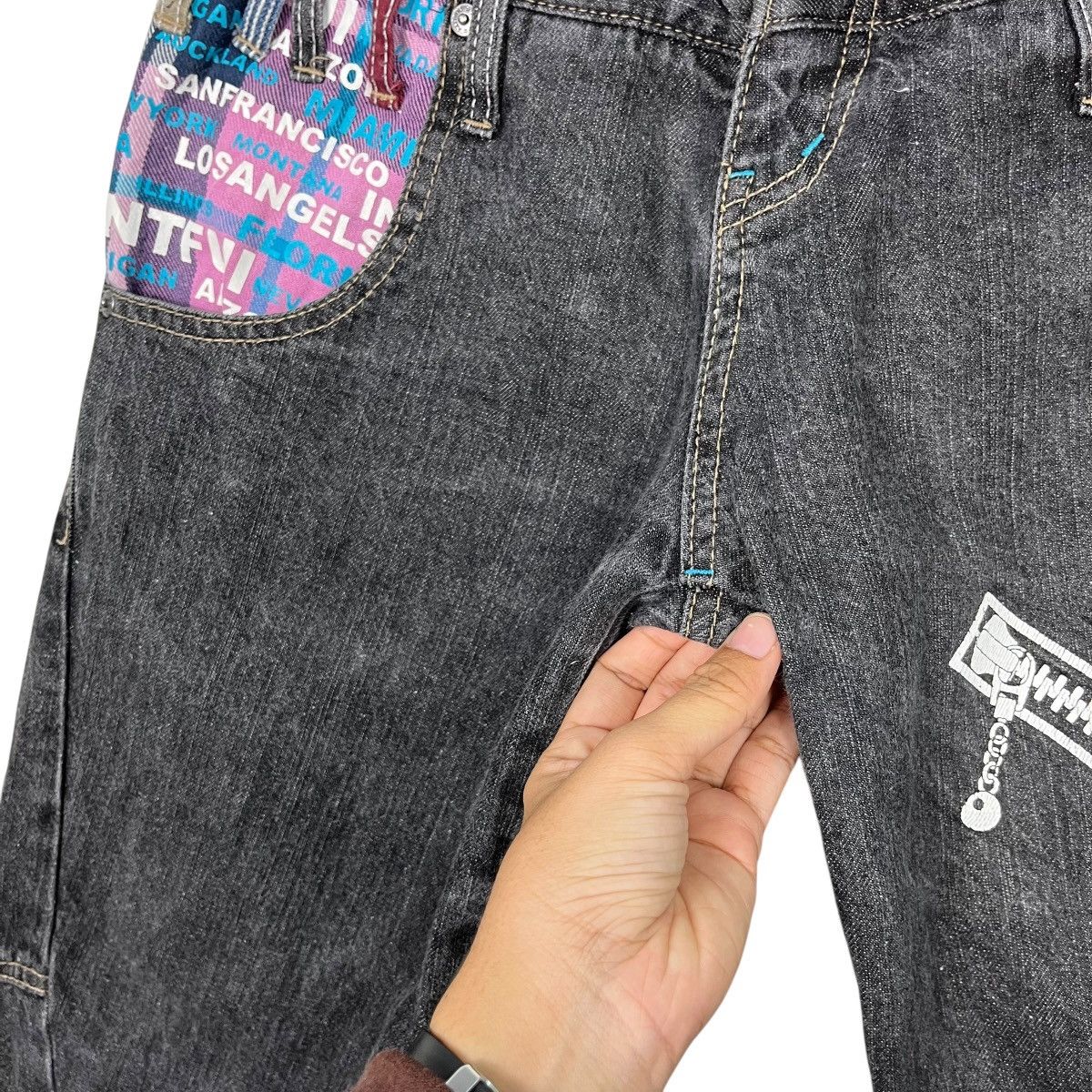 Japanese Brand Vintage Antful Double Waist Seditionaries Denim Jeans Size US 28 / EU 44 - 13 Thumbnail
