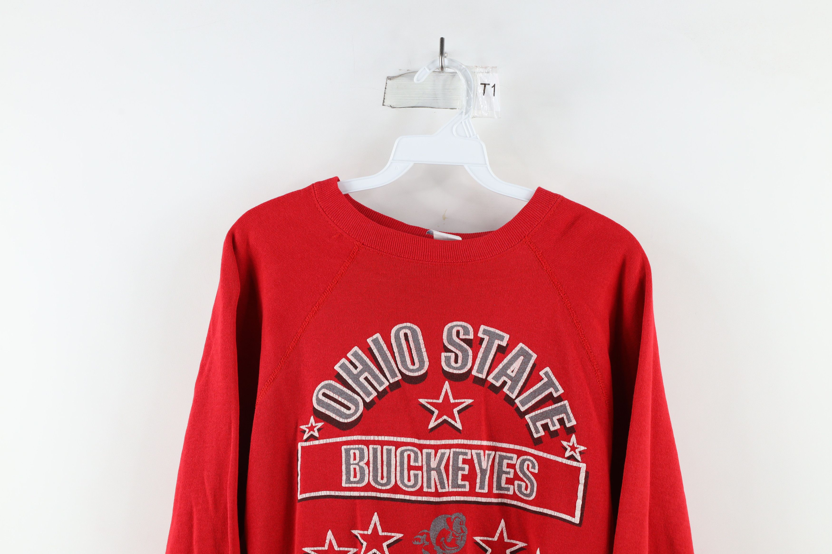 Vintage Vintage 80s Out Ohio State University Sweatshirt Red USA Size L / US 10 / IT 46 - 2 Thumbnail
