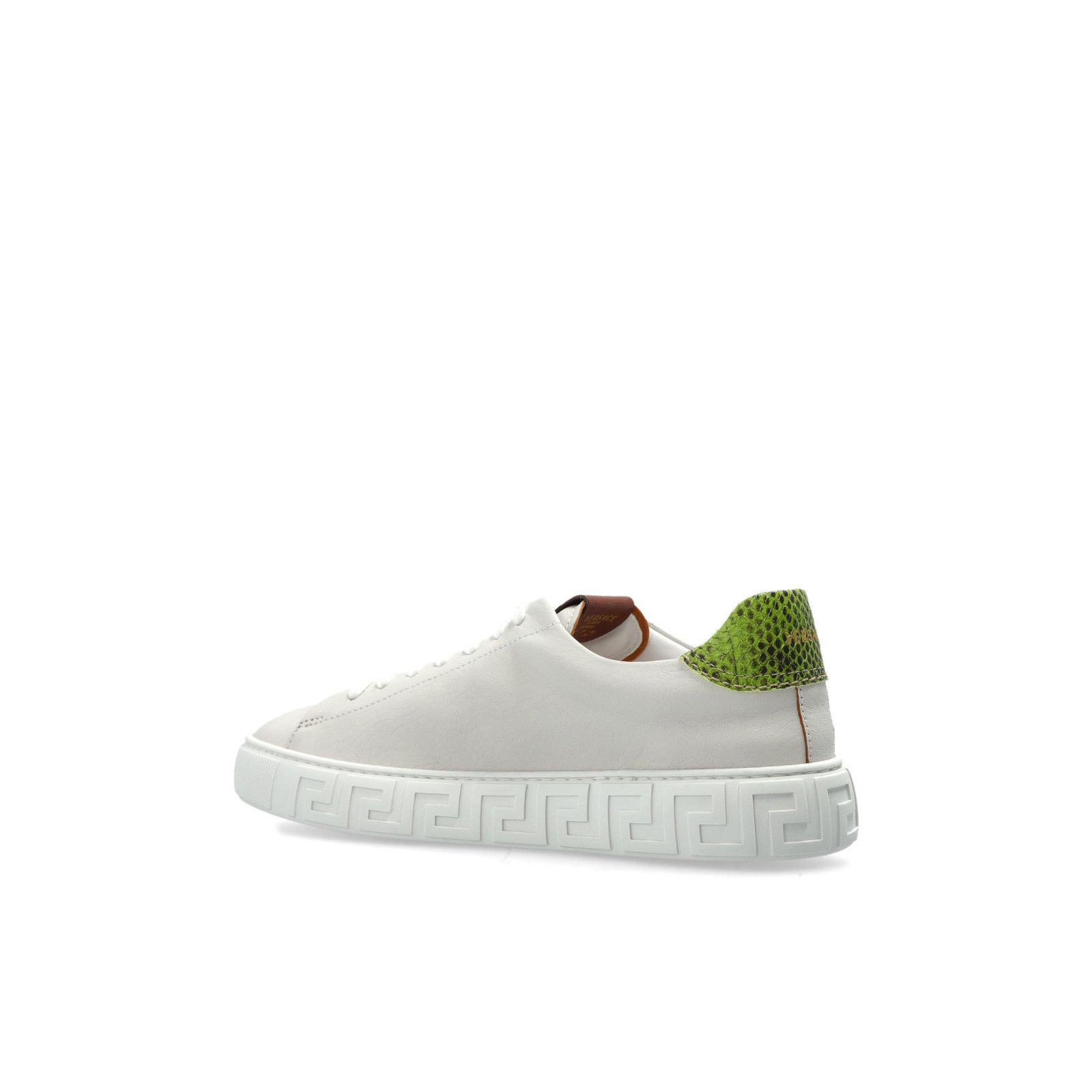 Versace VERSACE Greca White/Green Sneakers New & Authentic (Women's Size US 10 / IT 40 - 3 Thumbnail