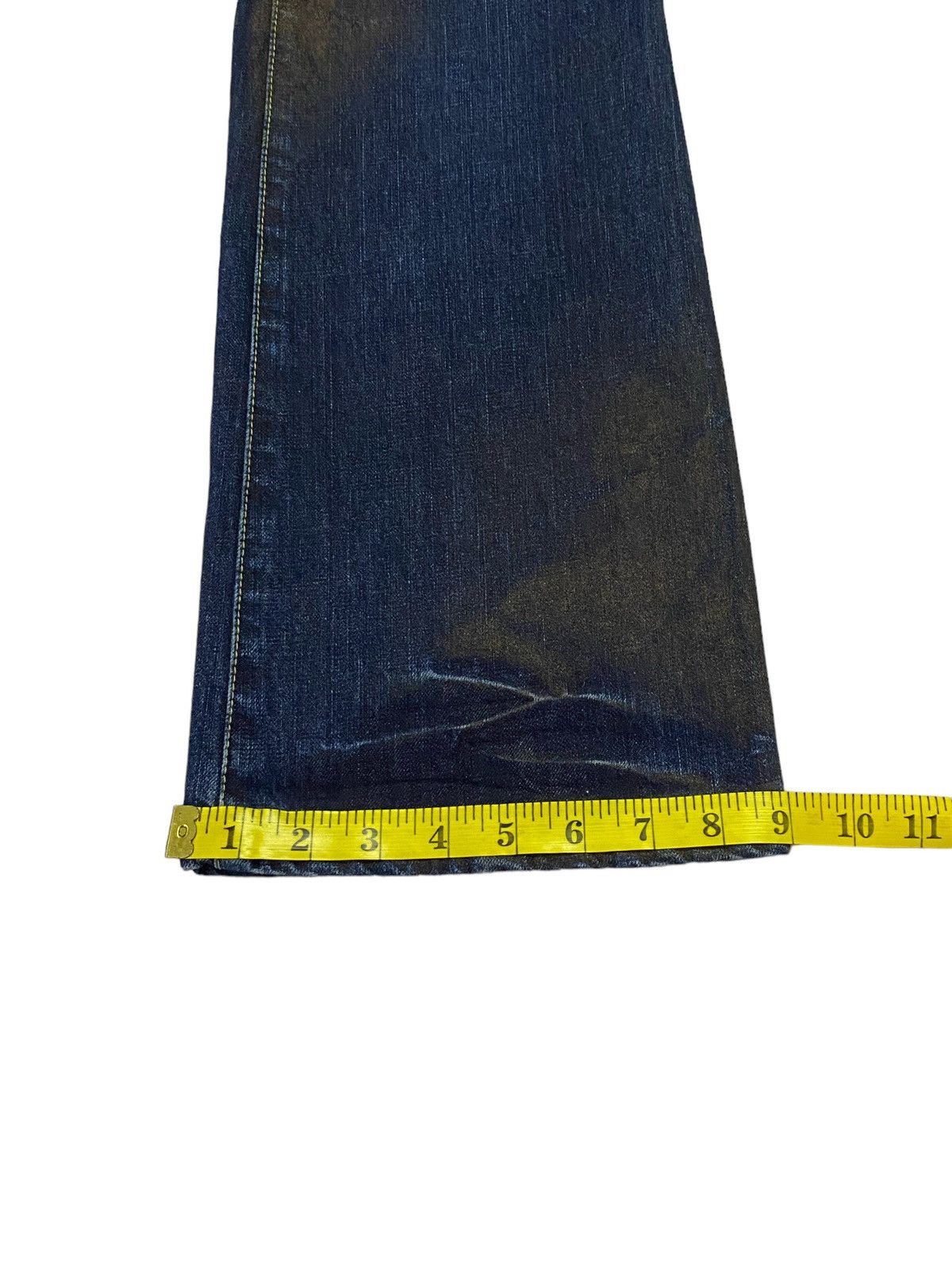 Beauty Beast Rare‼️Empire of the Baal Flare Multi-Zip Denim Jeans Size 30" / US 8 / IT 44 - 11 Thumbnail