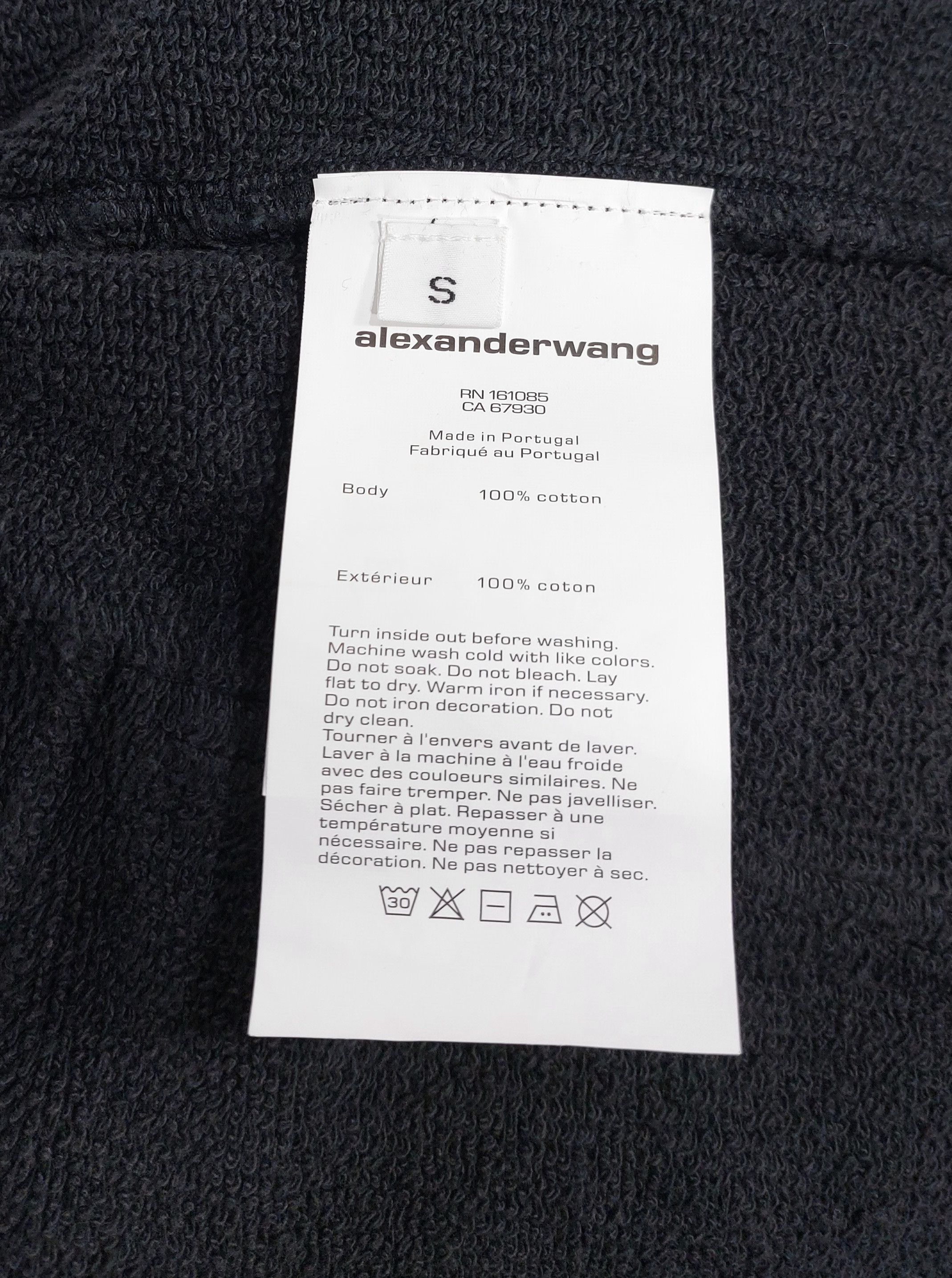 Alexander Wang shadow pocket cargo cotton sweatpants - washed shadow S Size 24" / US 00 / IT 34 - 3 Thumbnail