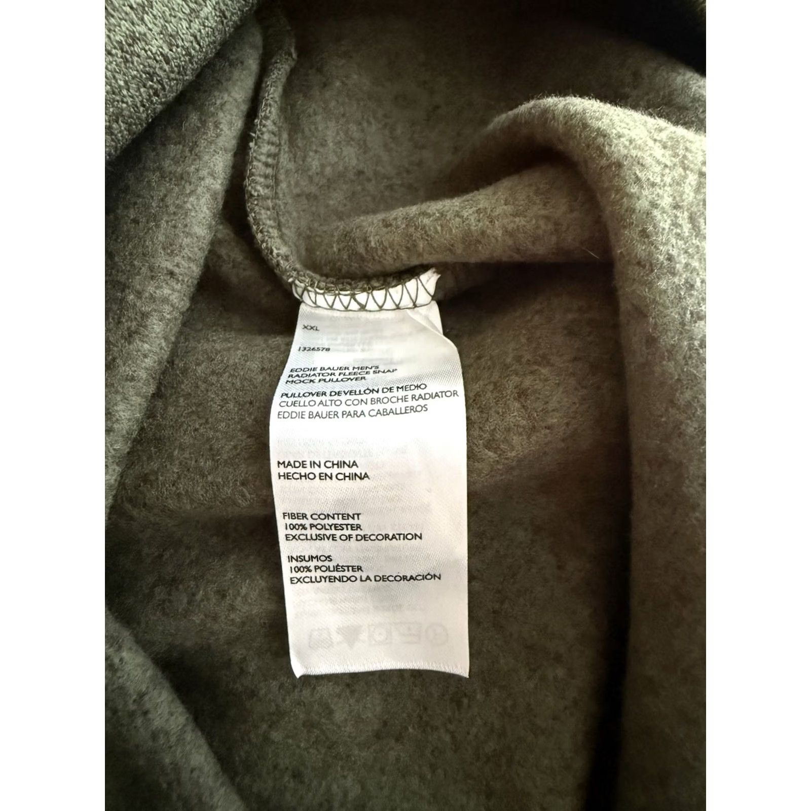 Eddie Bauer VINTAGE: No — NWT Eddie Bauer Men’s 2XL Green Radiator Fleece Pullover Snap Sweater Outdoor Shirt Hoodie? Size US XXL / EU 58 / 5 - 6 Thumbnail