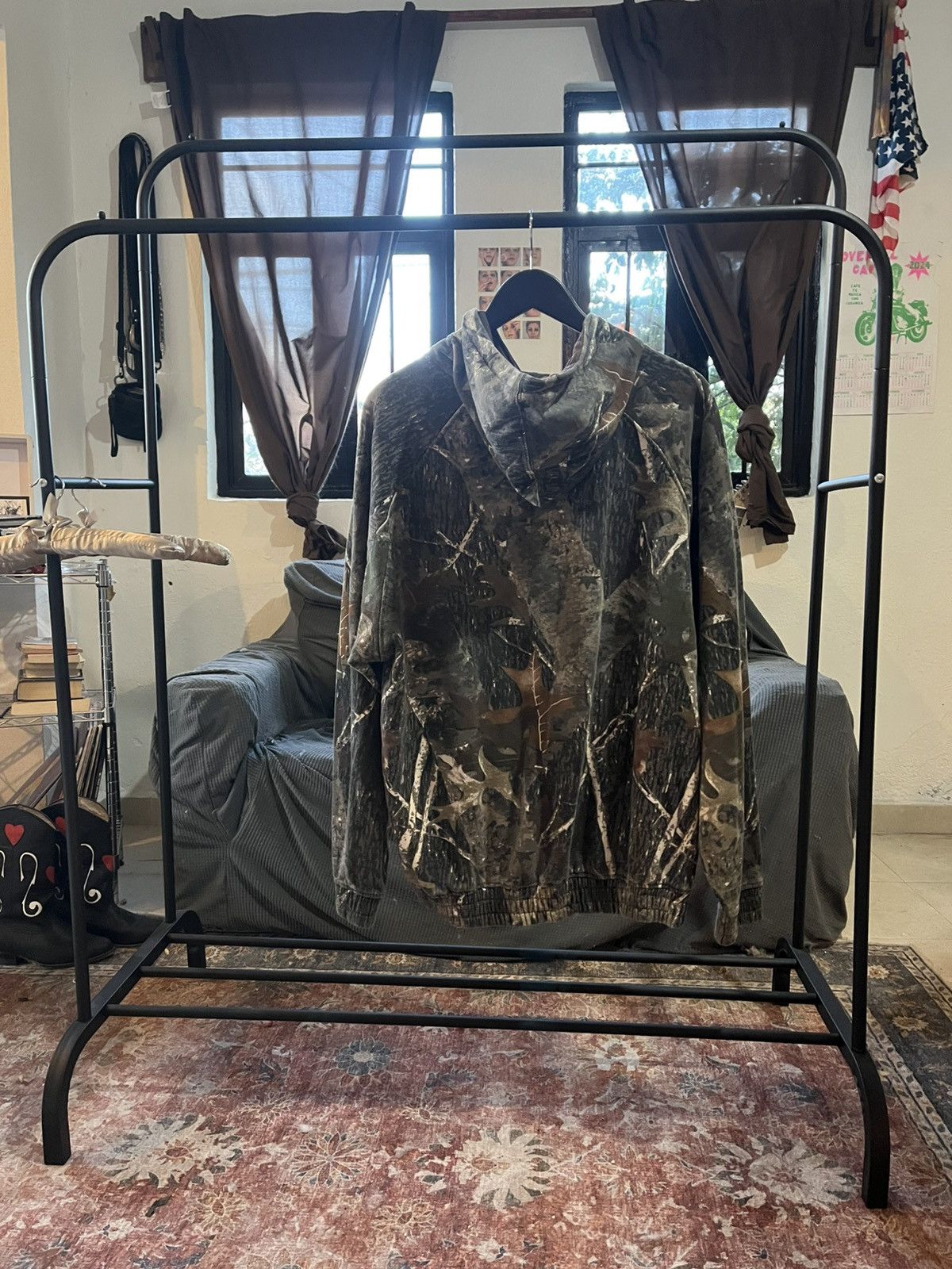 Vintage vintage camo hoodie Size US L / EU 52-54 / 3 - 3 Thumbnail