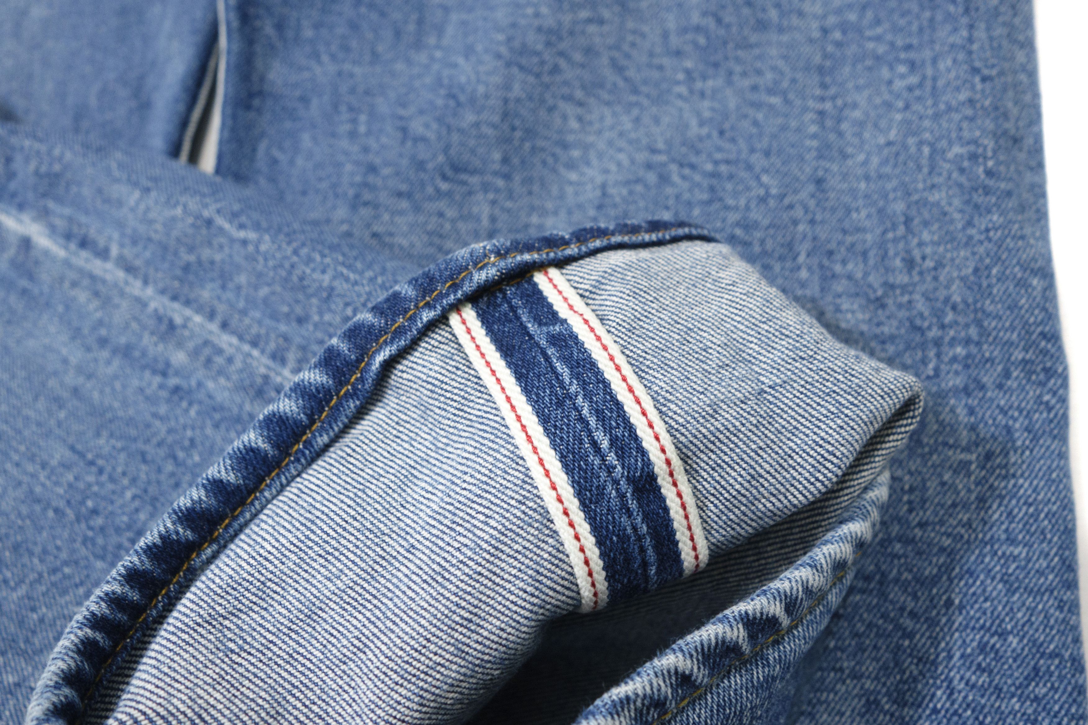Levi's 514 Big E Premium Selvedge Washed Cropped Jeans Size US 34 / EU 50 - 8 Thumbnail