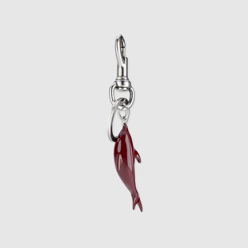 Gucci oc11z1225 Size: OS / Engraved Dolphin Keychain Charm Size ONE SIZE - 3 Thumbnail