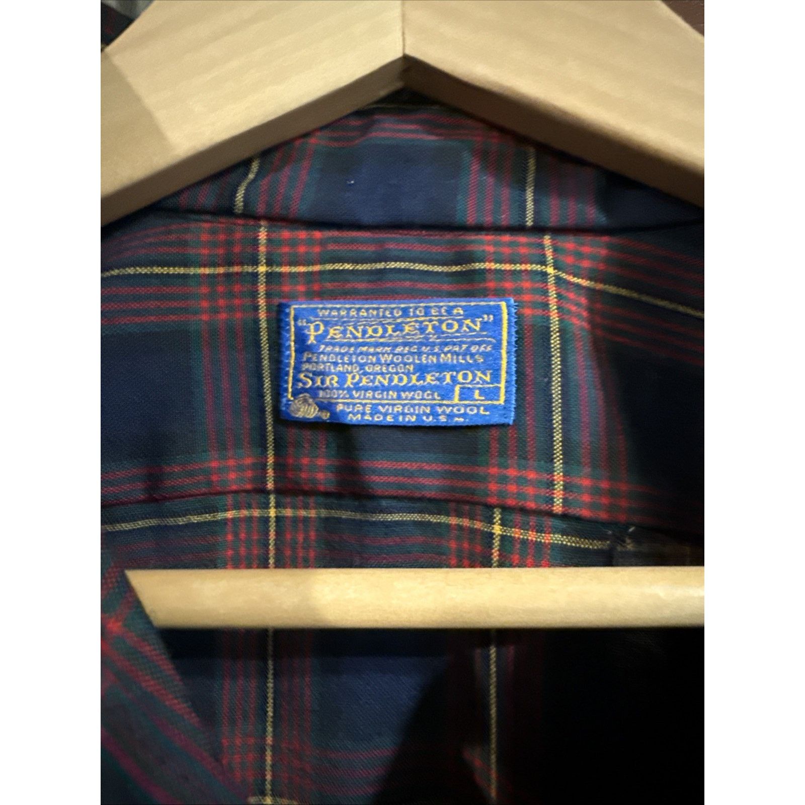 Pendleton Pendleton Vintage Men's Wool buttonUp River Muir Tartan Sz L Size US L / EU 52-54 / 3 - 2 Thumbnail