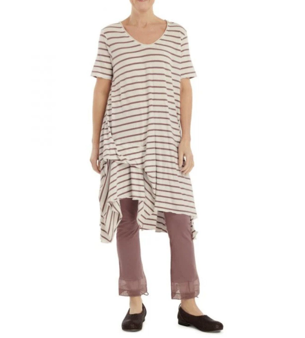 Designer Ewa i Walla avant garde striped dress Size S / US 4 / IT 40 - 2 Thumbnail