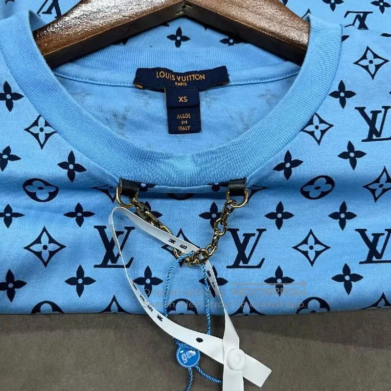 Louis Vuitton Louis Vuitton Blue Cotton T. Size XS / US 0-2 / IT 36-38 - 3 Thumbnail