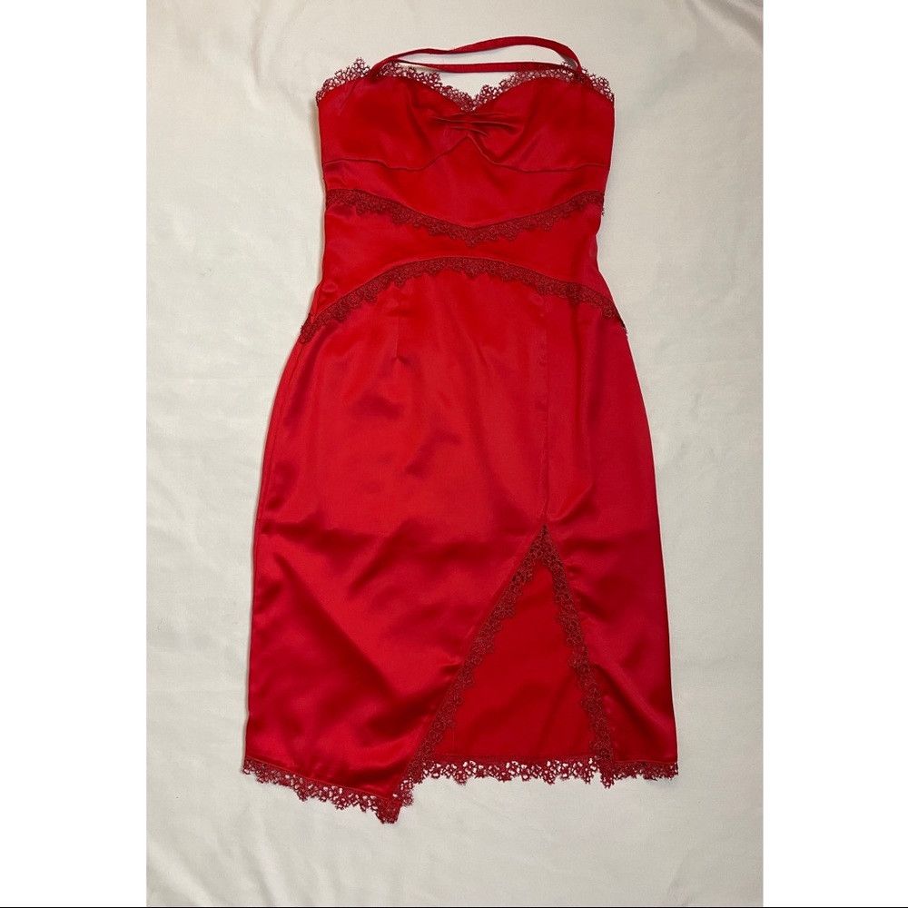 Anthropologie NWT New Foxiedox Anthropologie Red Betty Slip Dress Size 6 Size M / US 6-8 / IT 42-44 - 6 Thumbnail