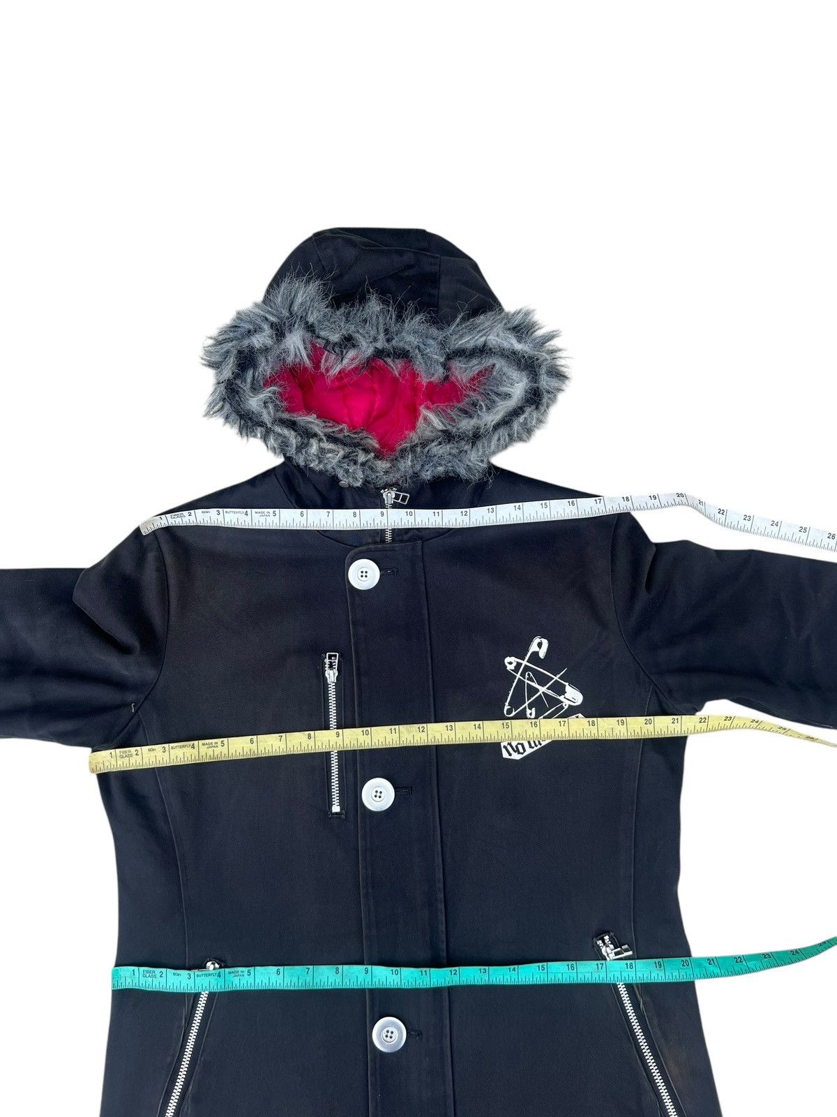 No Future Vintage No Future Japan Sun Fade Black Hoodie Parka Jacket Size US M / EU 48-50 / 2 - 9 Thumbnail