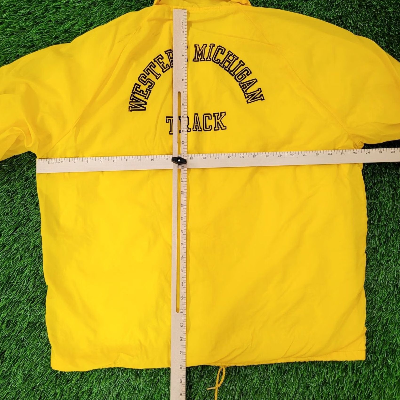 Champion VINTAGE Champion Coach Jacket XL 25x28 Western Michigan Men Jacket Coat 1950s 50s Pattern Solid Graphic Print Logo Collared Snap Size US XL / EU 56 / 4 - 6 Thumbnail
