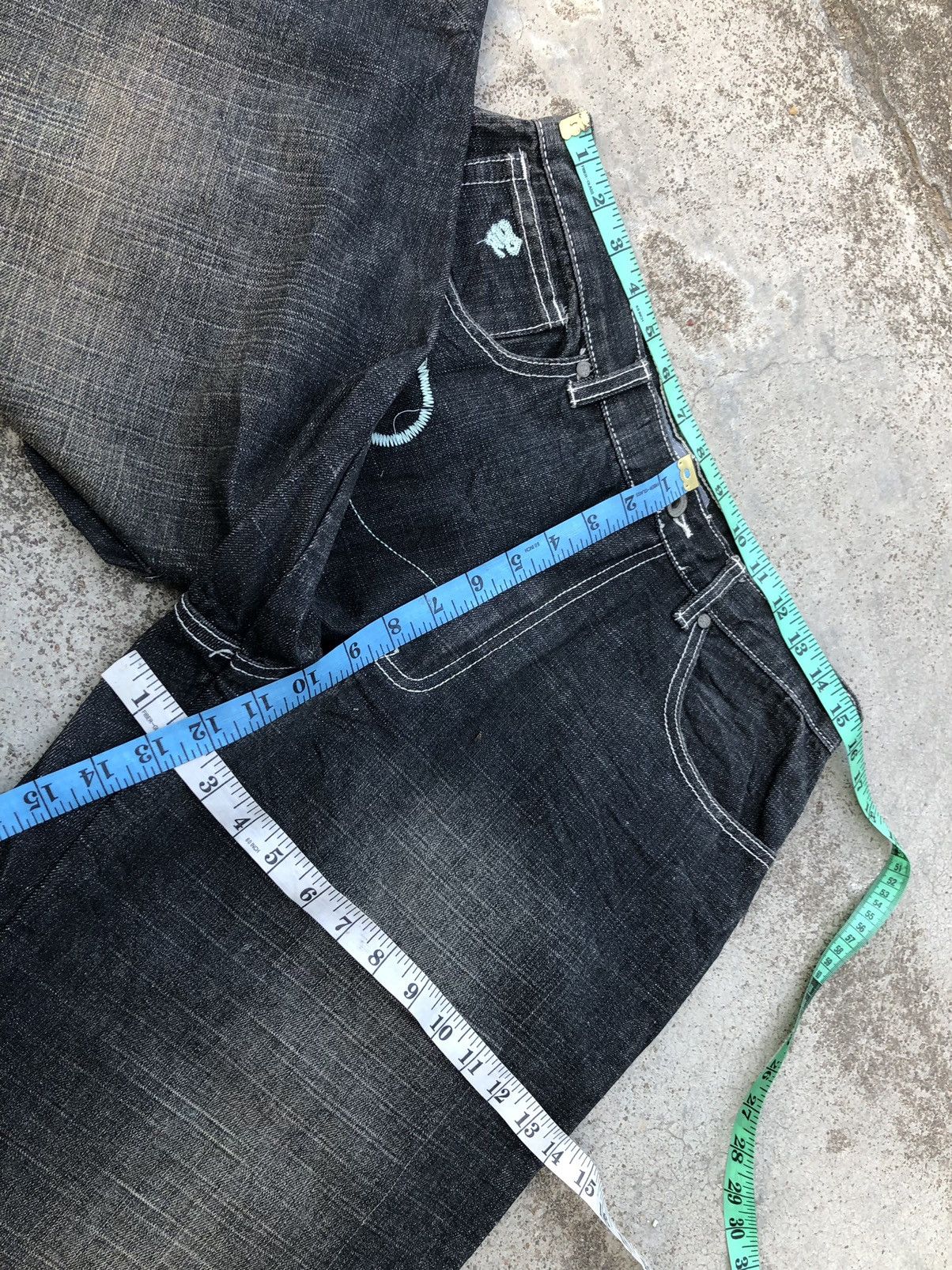 Rocawear BAGGY⚡️⚡️ROCAWEAR WASHED BLACK DENIM Size US 32 / EU 48 - 9 Thumbnail