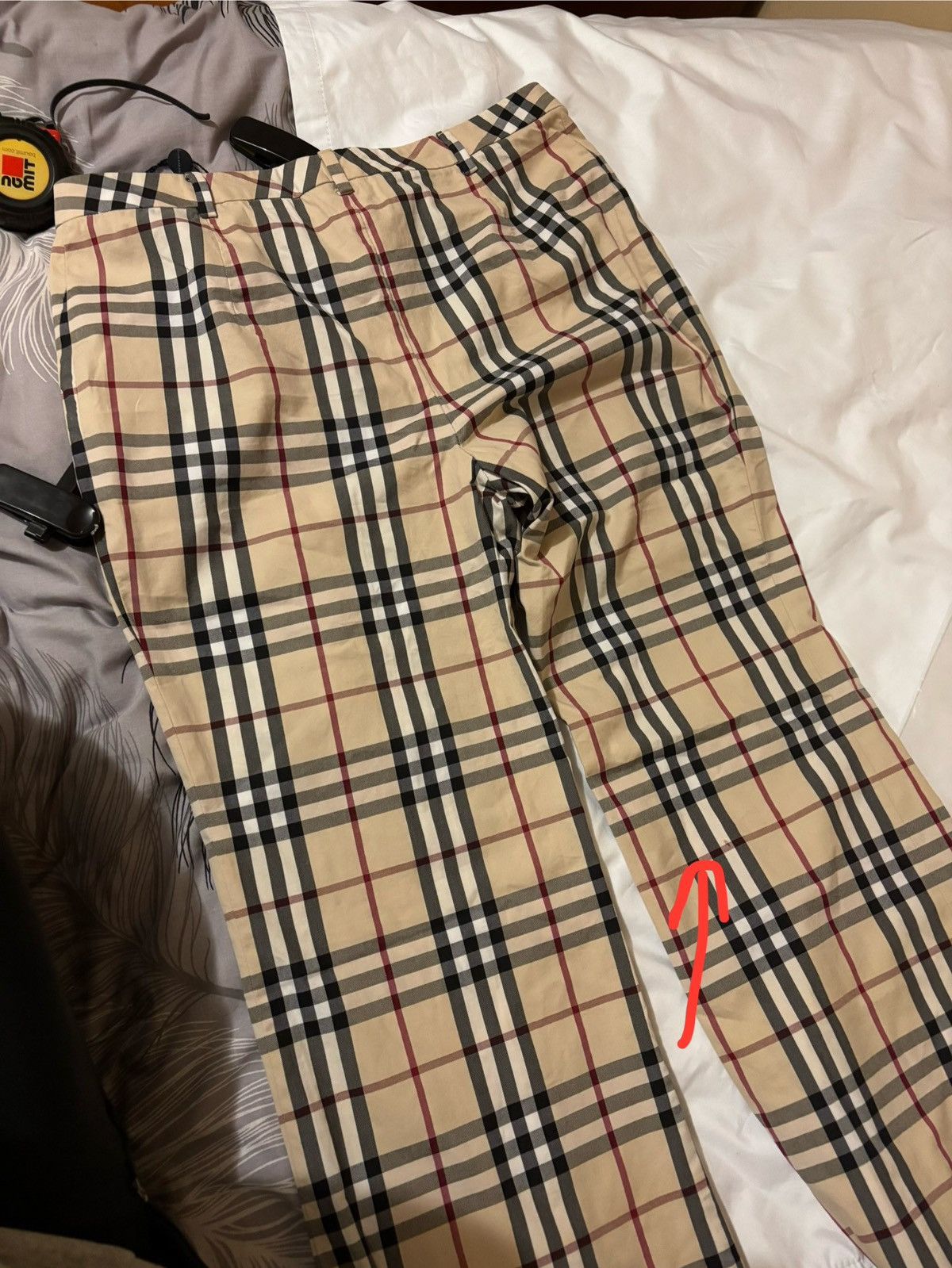 Burberry Burberry Nova Check Pants Made in France Men Size S Size US 31 - 21 Thumbnail