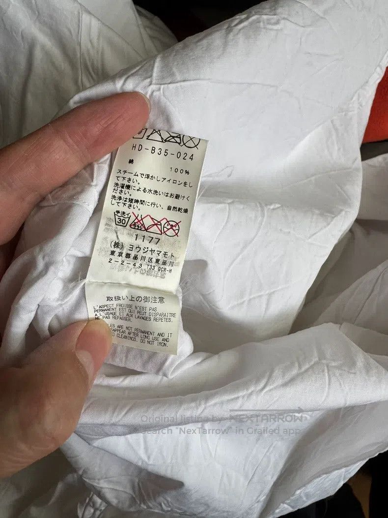 Yohji Yamamoto Yohji Yamamoto Cotton white shirt Size US L / EU 52-54 / 3 - 7 Thumbnail