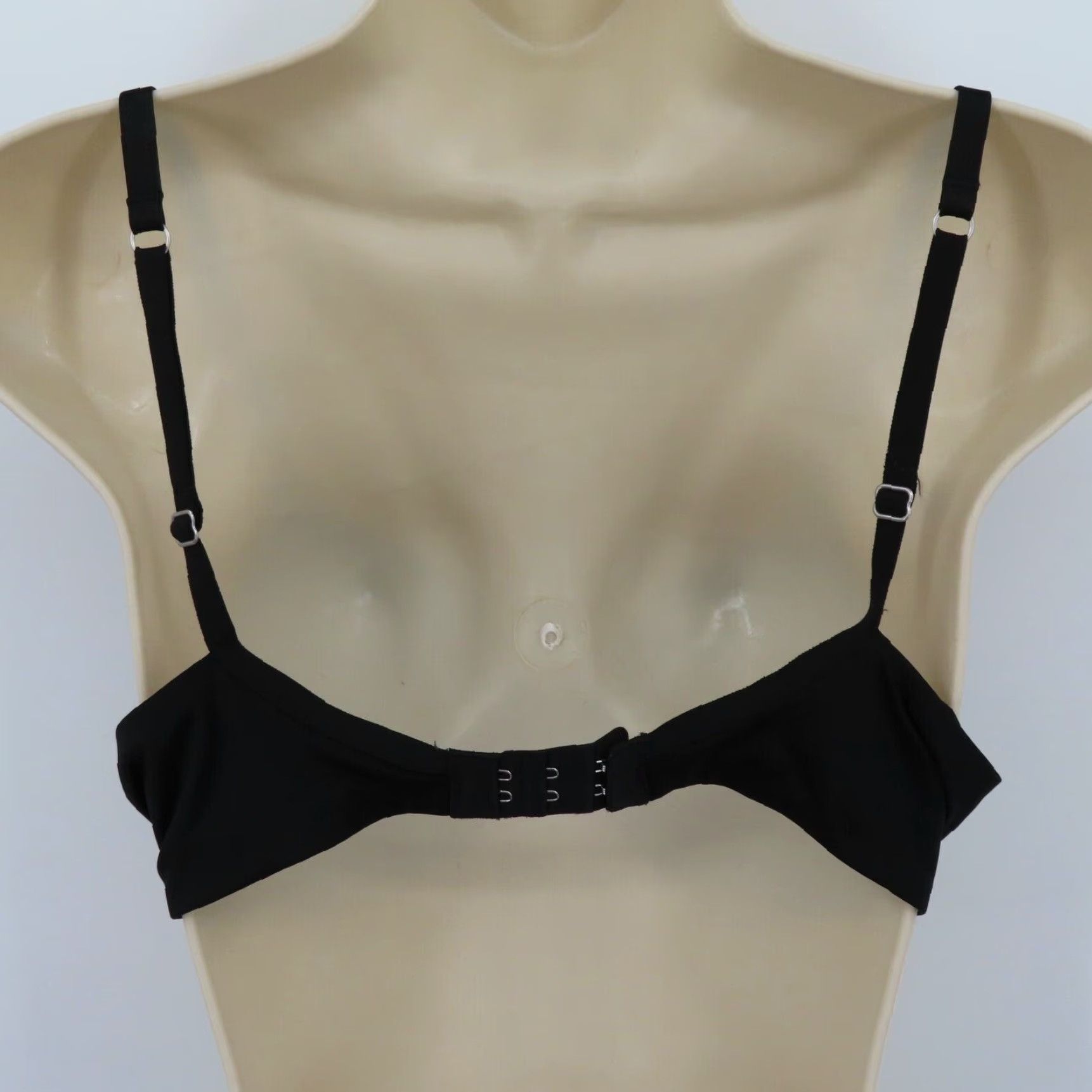 Victoria's Secret Victoria's Secret Bra 34C Black Solid Underwired Padded Full Coverage T-Shirt Style Womens Size ONE SIZE - 4 Thumbnail