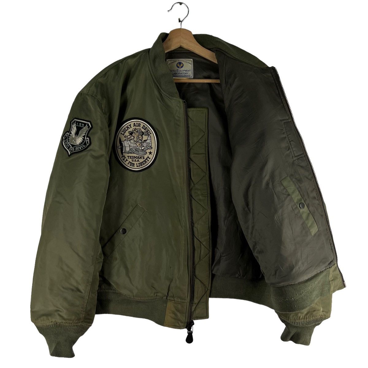 Vintage 🔥90’s Vintage Flight Bomber Jacket Ma-1 Riot Ted Company Size US M / EU 48-50 / 2 - 11 Thumbnail
