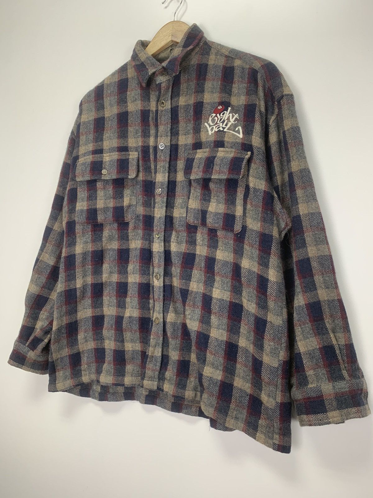 Flannel × Vintage Vintage Eight Ball flannel Size US L / EU 52-54 / 3 - 6 Thumbnail