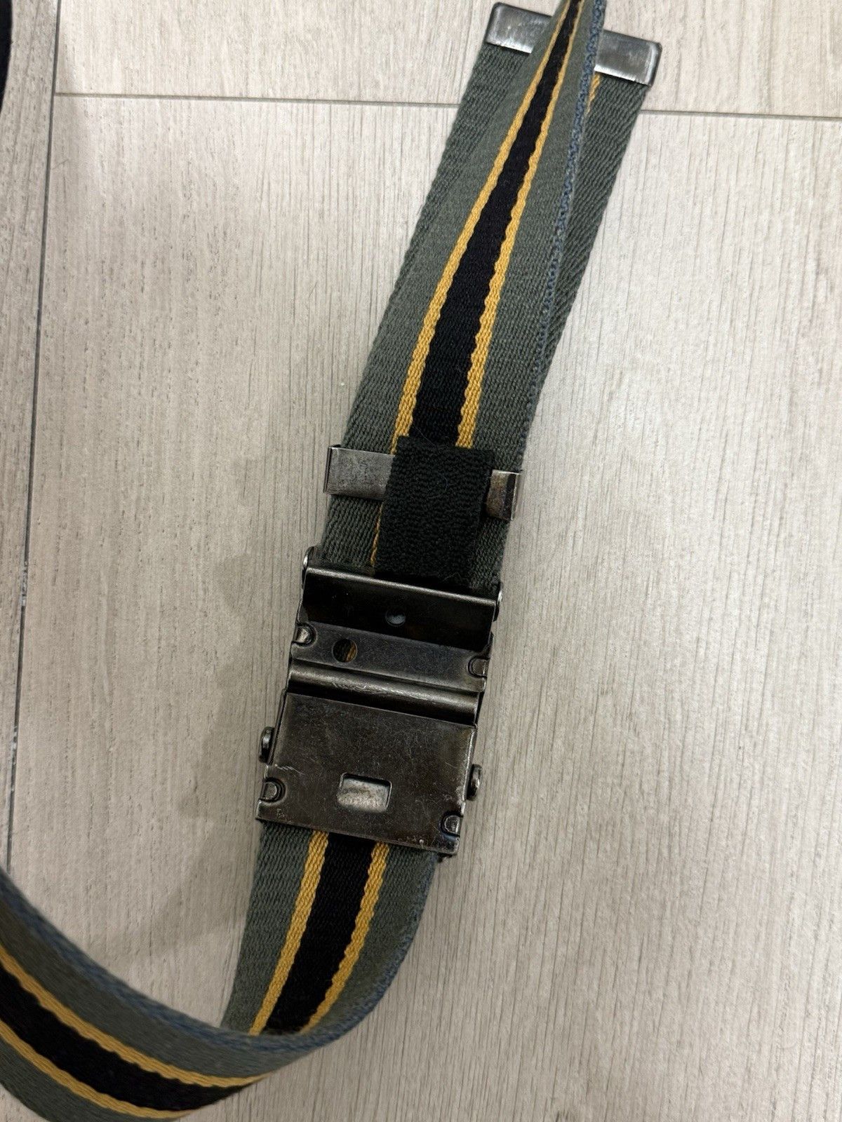 Dolce & Gabbana Vintage D&G Dolce & Gabba 2000s Mens Cotton Leather Belt y2k Size 34 - 12 Thumbnail