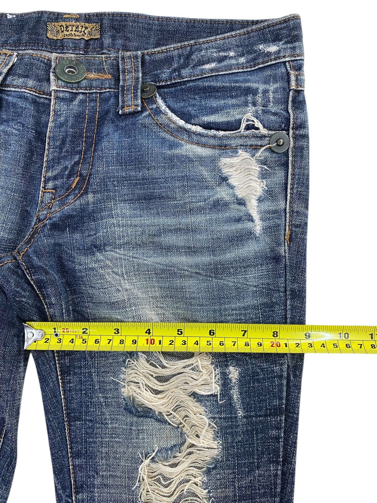 Japanese Brand Japanese Brand Faded Wash Distressed Style Boot Cut Jeans Size 30" / US 8 / IT 44 - 7 Thumbnail