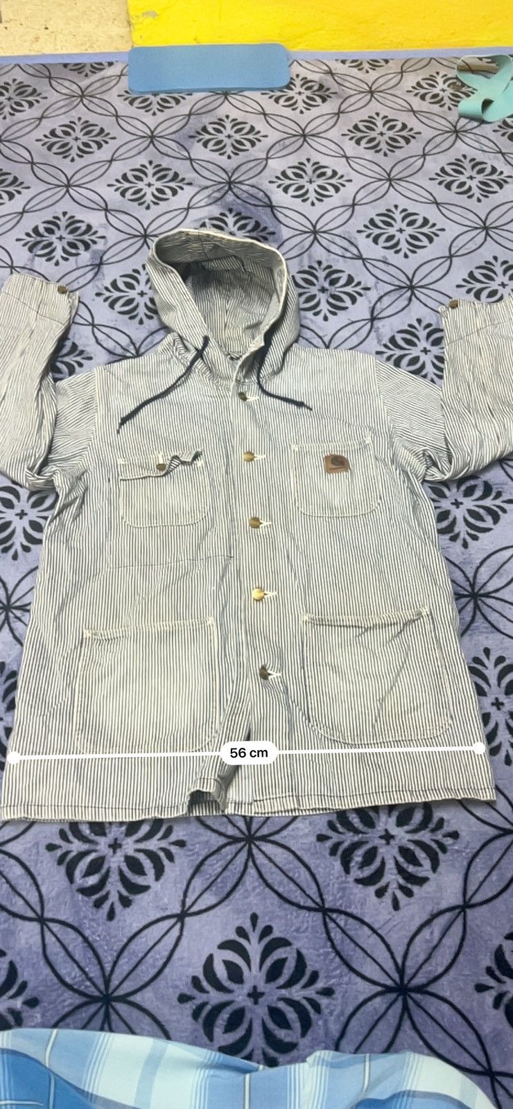 Carhartt Wip Carhartt WIP - Denim Jacket (hickory stripe) Size US XL / EU 56 / 4 - 20 Thumbnail