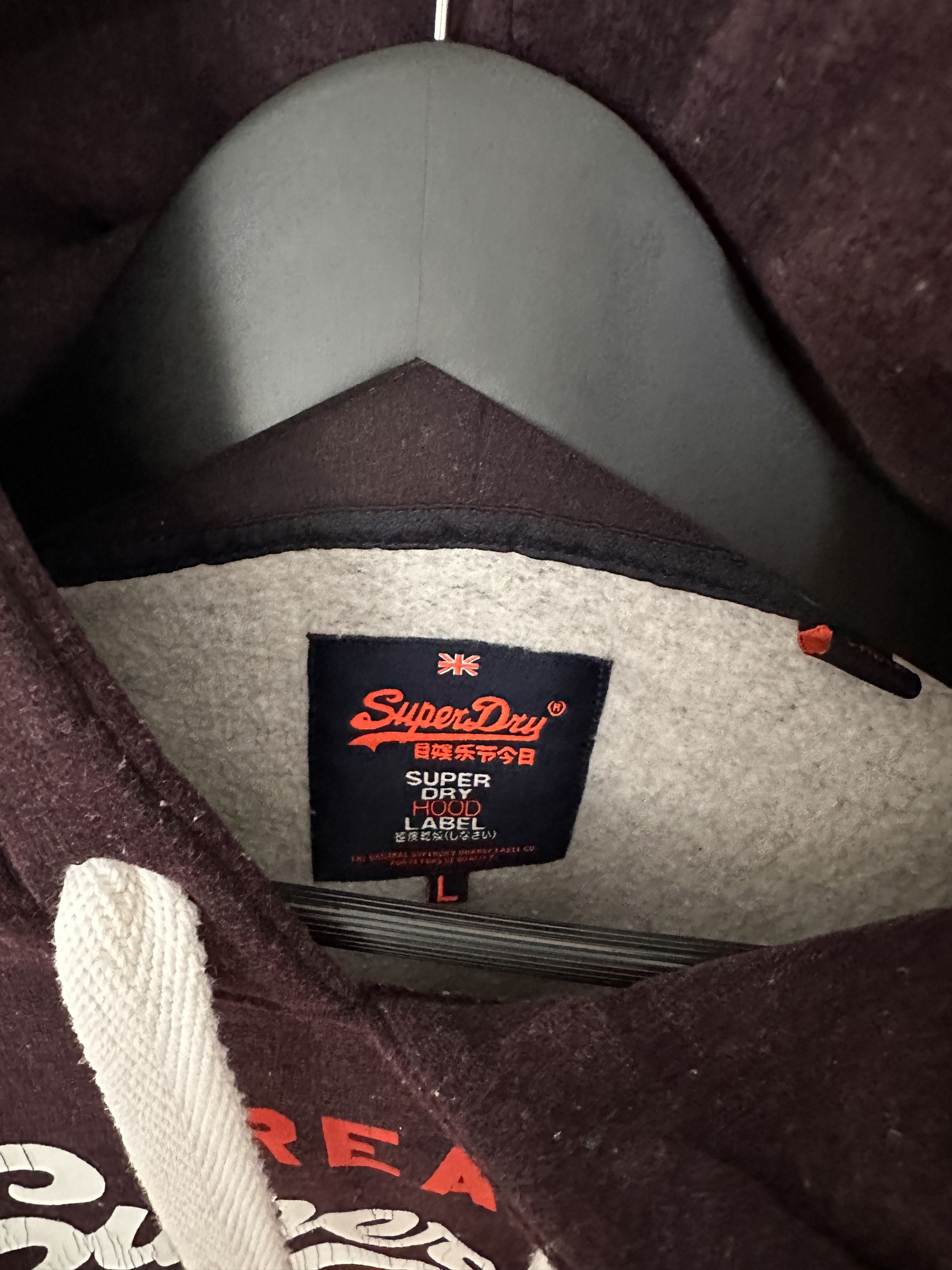 Superdry Superdry Vintage Logo Hoodie Burgundy – Size L Size US L / EU 52-54 / 3 - 2 Thumbnail
