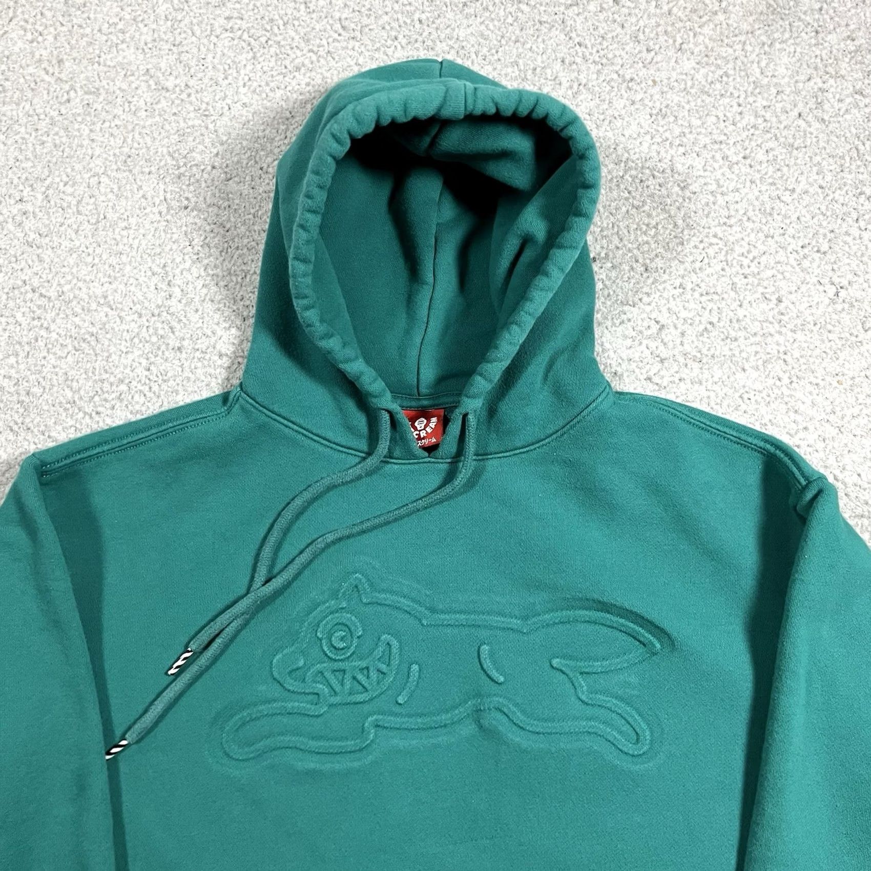 Billionaire Boys Club BBC Icecream Hoodie Mens S Embossed Logo Running Dog City Blue Cotton Fleece Pullover Size US S / EU 44-46 / 1 - 6 Thumbnail