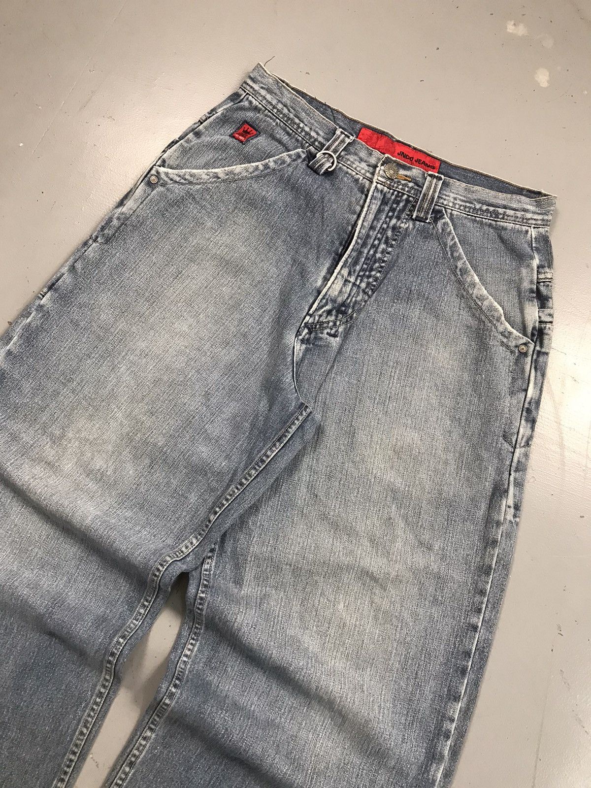 JNCO × Southpole × Vintage Vintage Jnco crown 👑 embroidered baggy fit denim Size US 33 - 3 Thumbnail