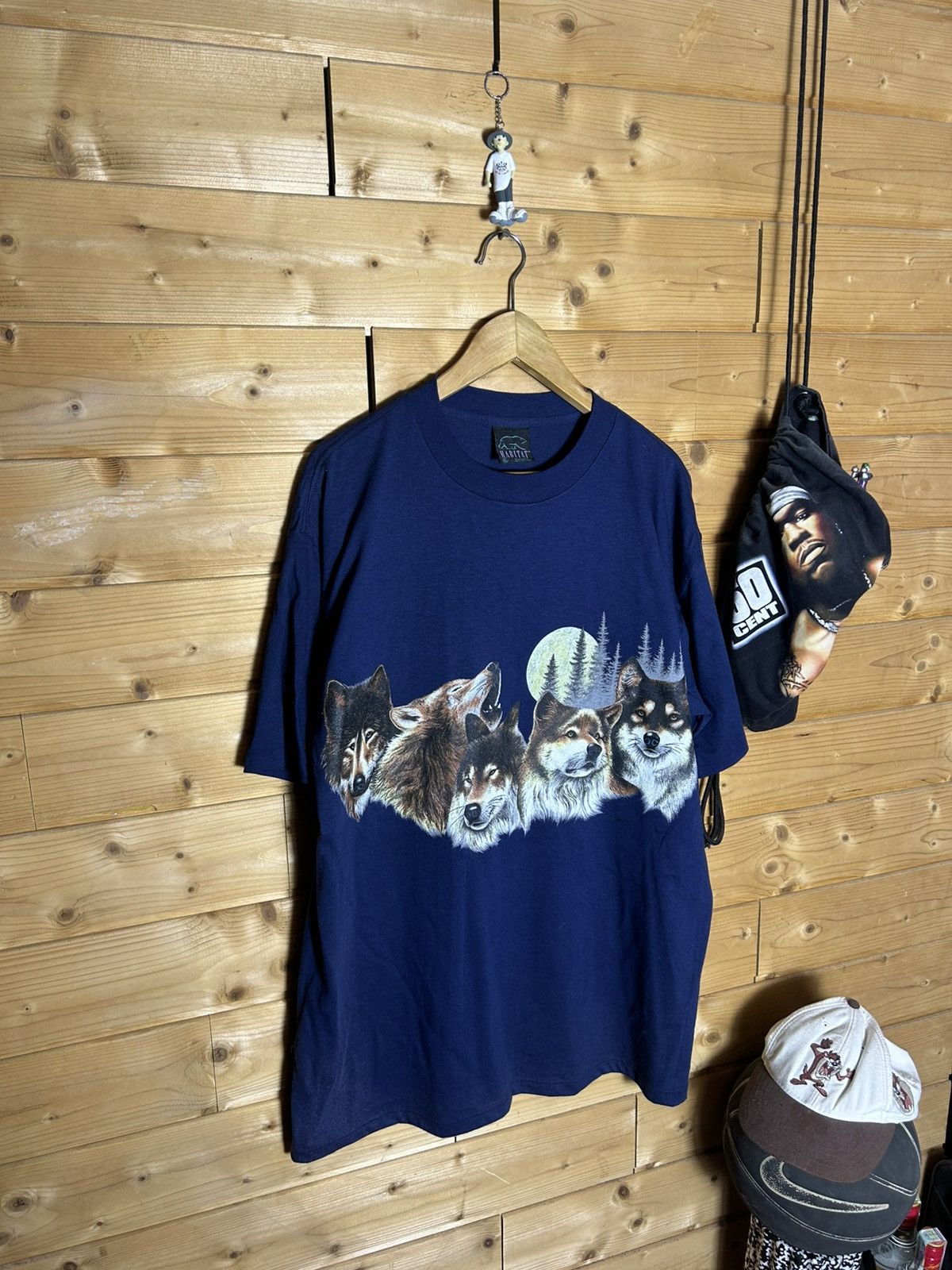 Habitat Vintage 90’s Habitat wolfs single stitch made in USA shirt Size US XL / EU 56 / 4 - 2 Thumbnail