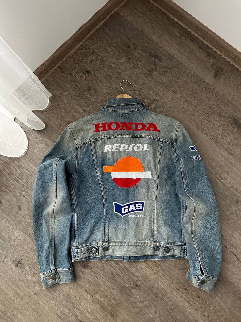Honda × Vintage Vintage Honda Repsol GAS Racing Denim Jacket Size US M / EU 48-50 / 2 - 6 Thumbnail