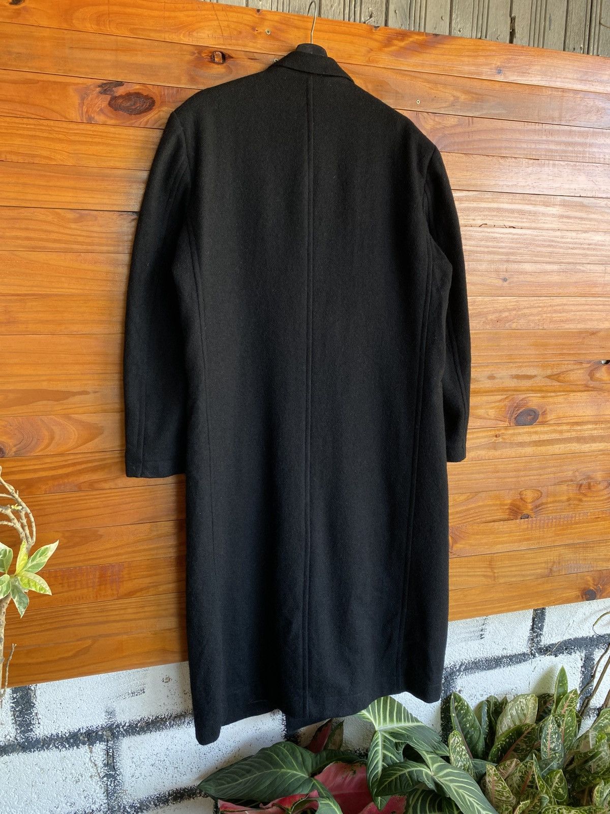 Y's Y’s Yohji Yamamoto Black Double-Breasted Wool Long Coat Size US L / EU 52-54 / 3 - 18 Thumbnail