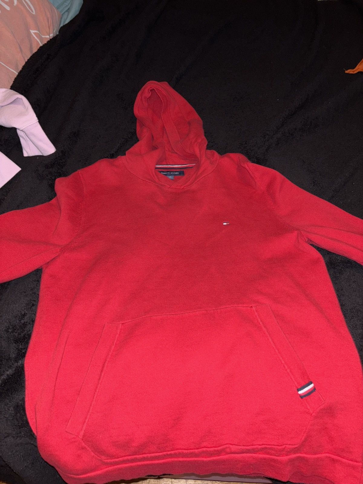 Tommy Hilfiger Red knitwear hoodie Tommy hilifiger Size US S / EU 44-46 / 1 - 1 Thumbnail