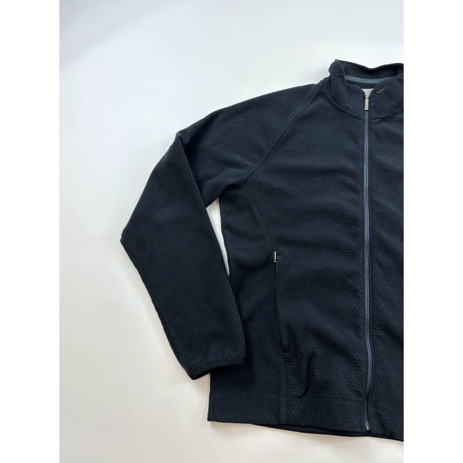 Nike VINTAGE Nike Jacket Womens Medium Black Fleece Golf Full Zip Size M / US 6-8 / IT 42-44 - 2 Thumbnail