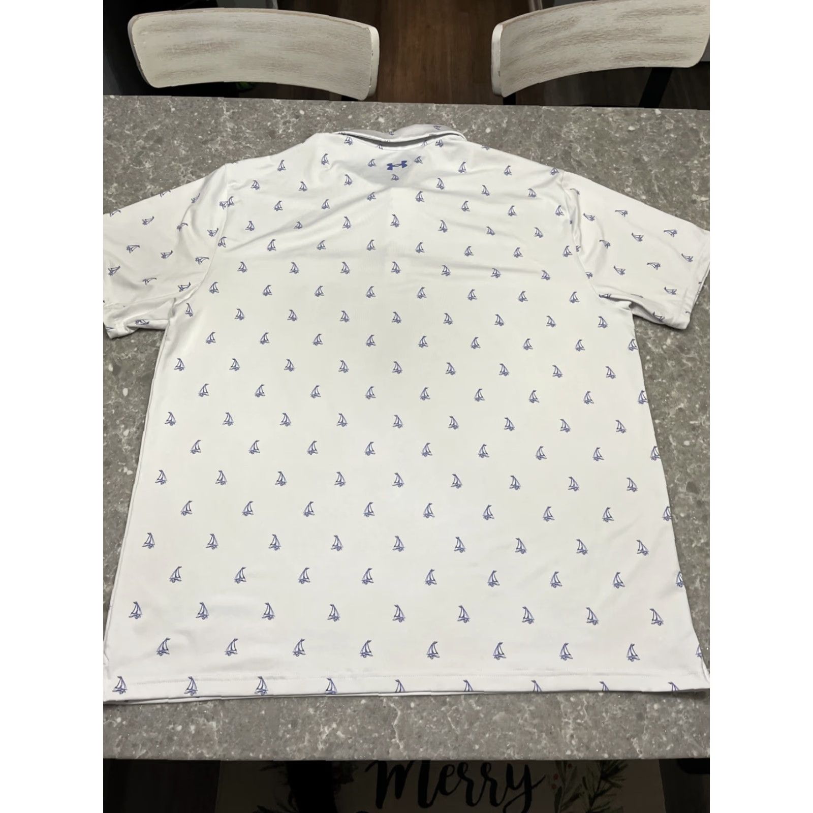 Under Armour Under Armour Polo Men 2XL White The Playoff Sailboats Golf Shirt Short Sleeve Mens Size US XXL / EU 58 / 5 - 6 Thumbnail