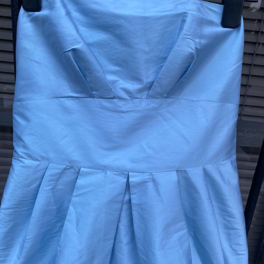 ALEXIS Alexia Admor New York Blue Strapless Bow Back Dress, Size Sm Size S / US 4 / IT 40 - 2 Thumbnail