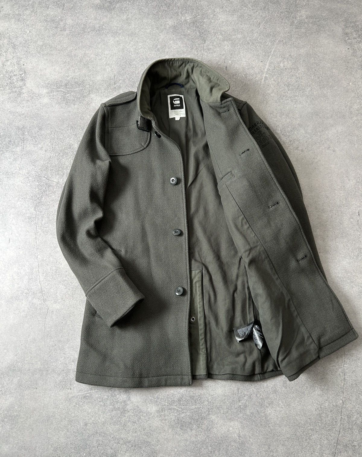 G-Star G-Star Raw decoy wool garber trench mens coat size M Size US M / EU 48-50 / 2 - 2 Thumbnail