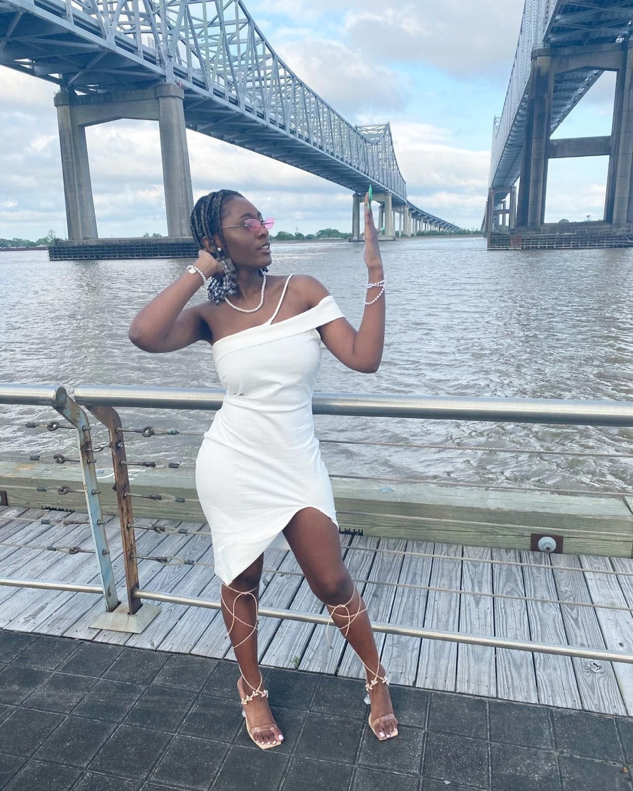 Fashion Nova Tristina Midi Dress - White Size M / US 6-8 / IT 42-44 - 1 Thumbnail