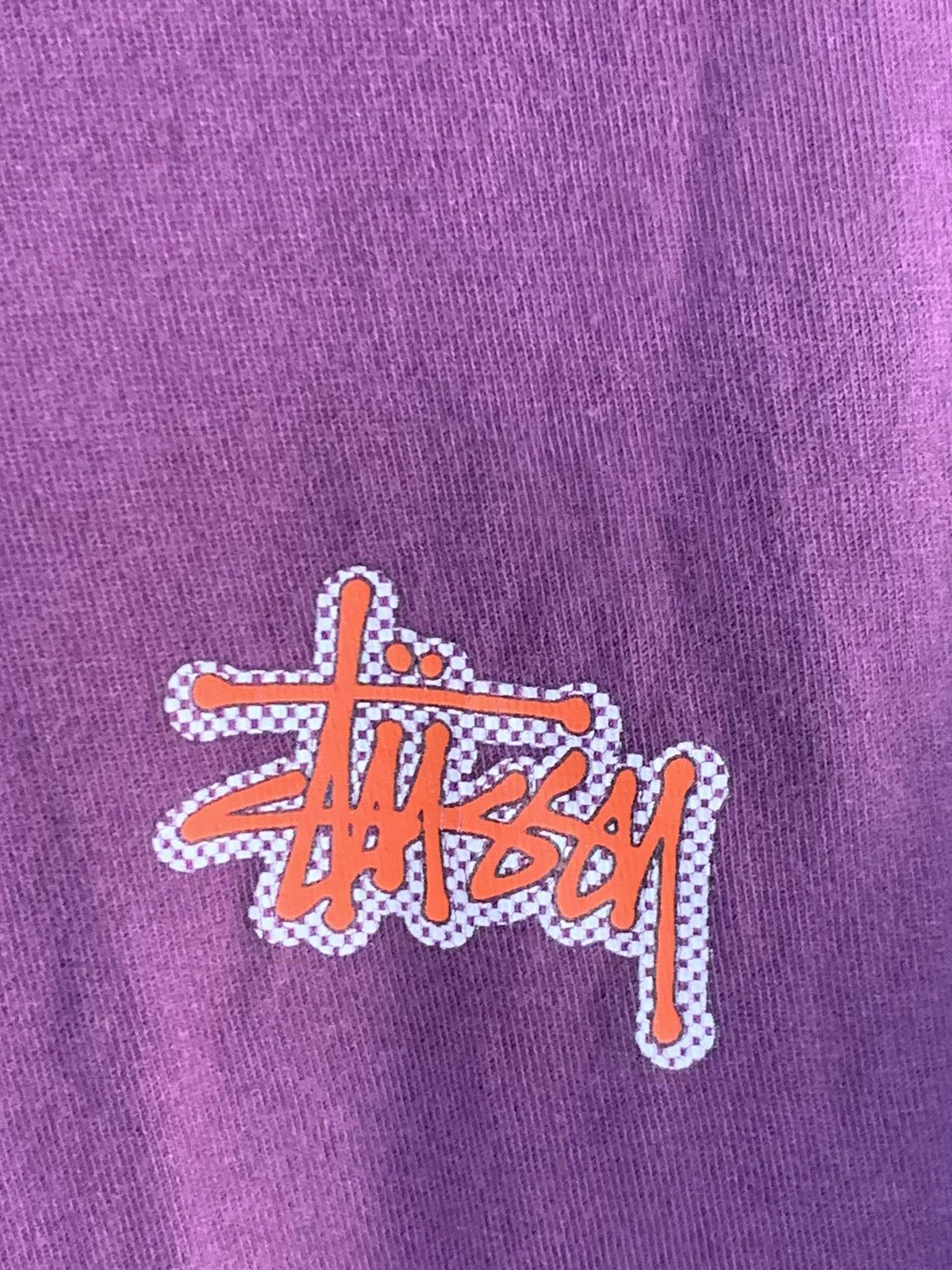 Designer × Stussy × Vintage *RARE* Stussy Checkerboard Logo T-Shirt - Medium Size US M / EU 48-50 / 2 - 4 Thumbnail