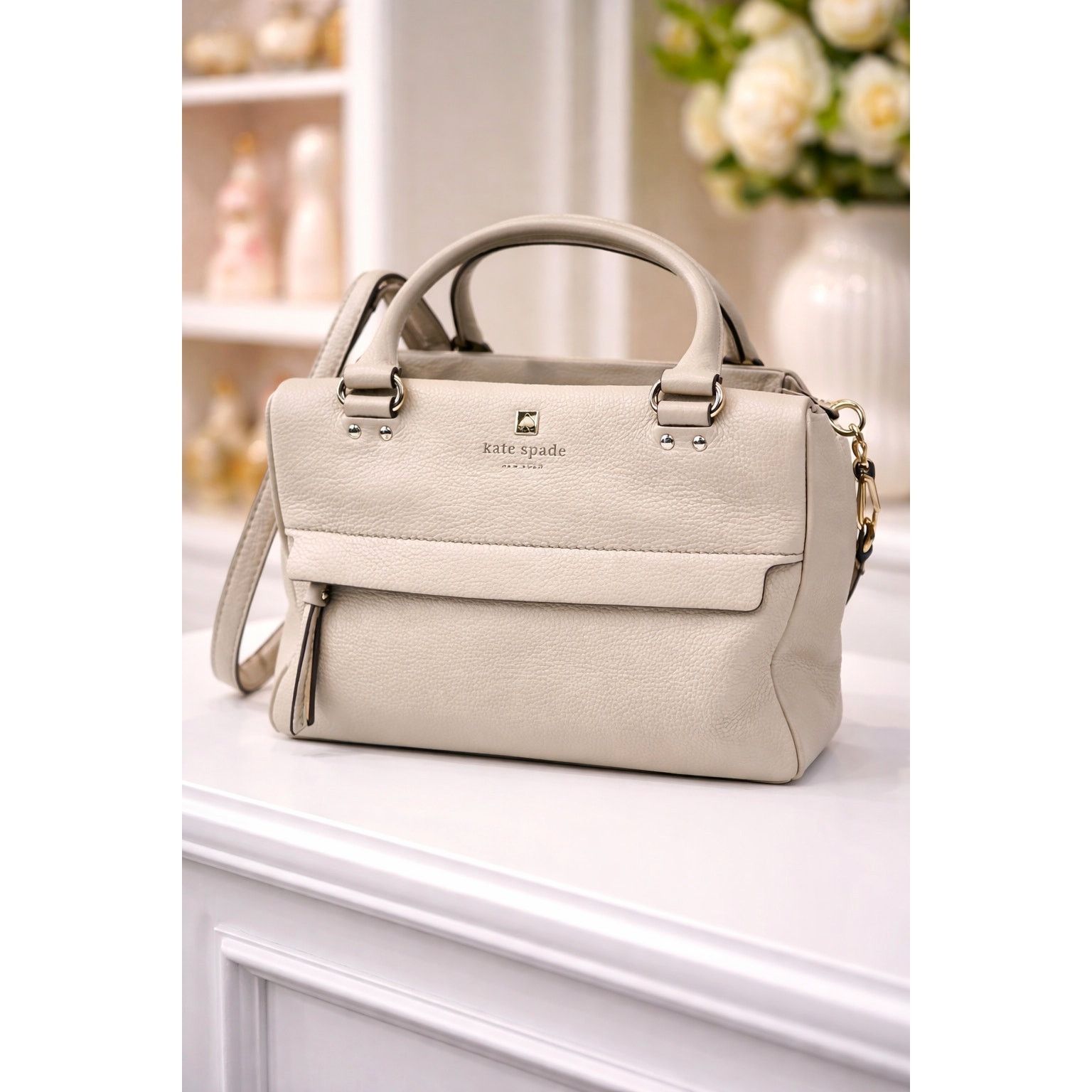 Kate Spade Kate Spade Grant Park Hadlen Crossbody Leather Moussfrost Size ONE SIZE - 1 Thumbnail