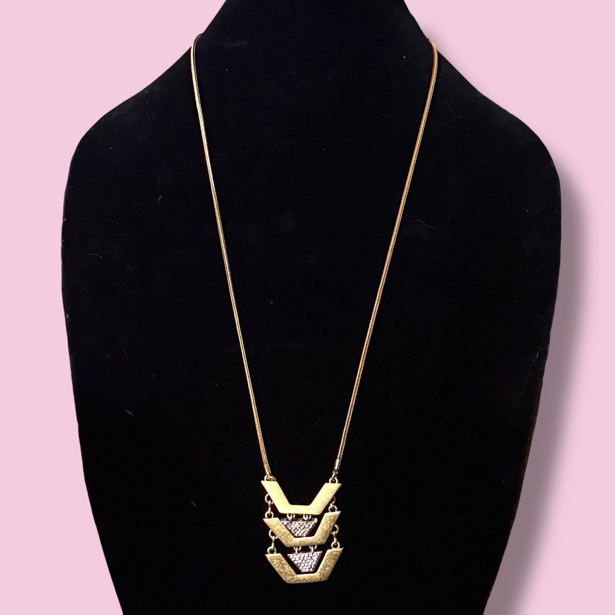 J.Crew J.Crew gold tone pace geometric drop pendant necklace Size ONE SIZE - 1 Thumbnail
