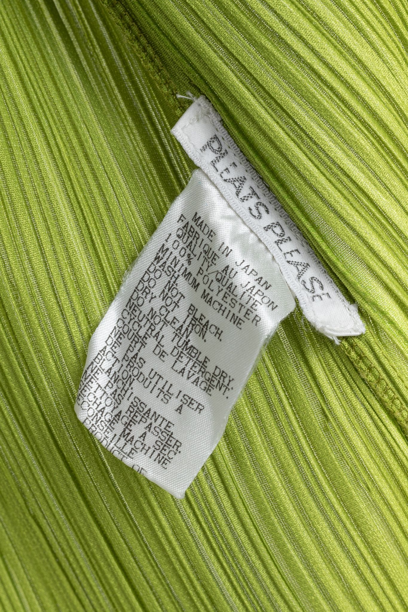 Pleats Please Issey Miyake Pleats Please Issey Miyake Lime-Green Open-Front Cardigan Size ONE SIZE - 6 Thumbnail