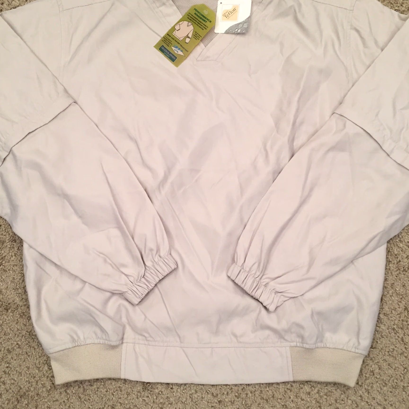 Vintage Devon & Jones Jacket Mens Large Beige Convertible Pullover Windbreaker New Size US L / EU 52-54 / 3 - 4 Thumbnail