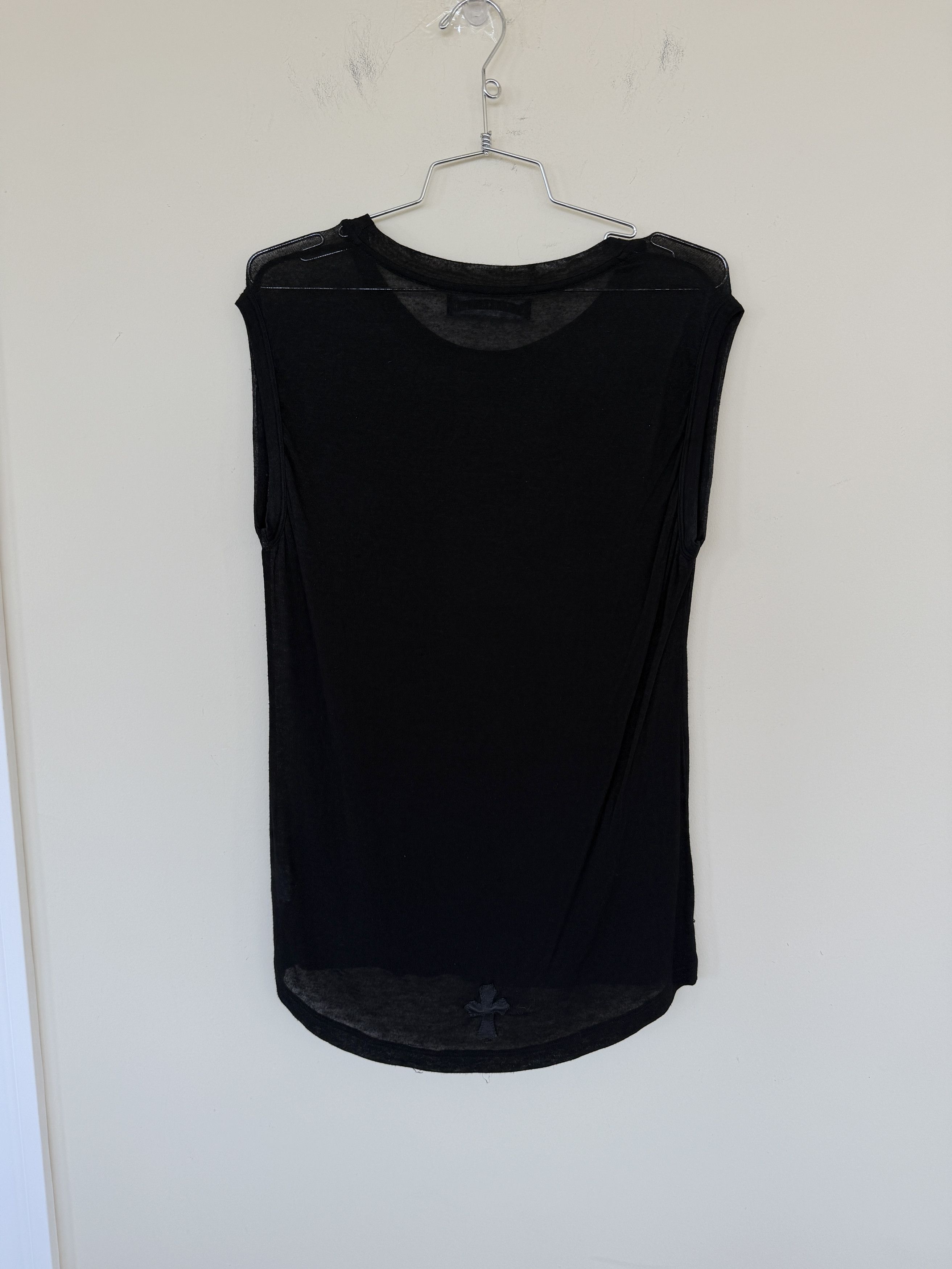 Chrome Hearts CH Vintage See Thru Tank Top With Leather Pocket/Patch Size US S / EU 44-46 / 1 - 3 Thumbnail