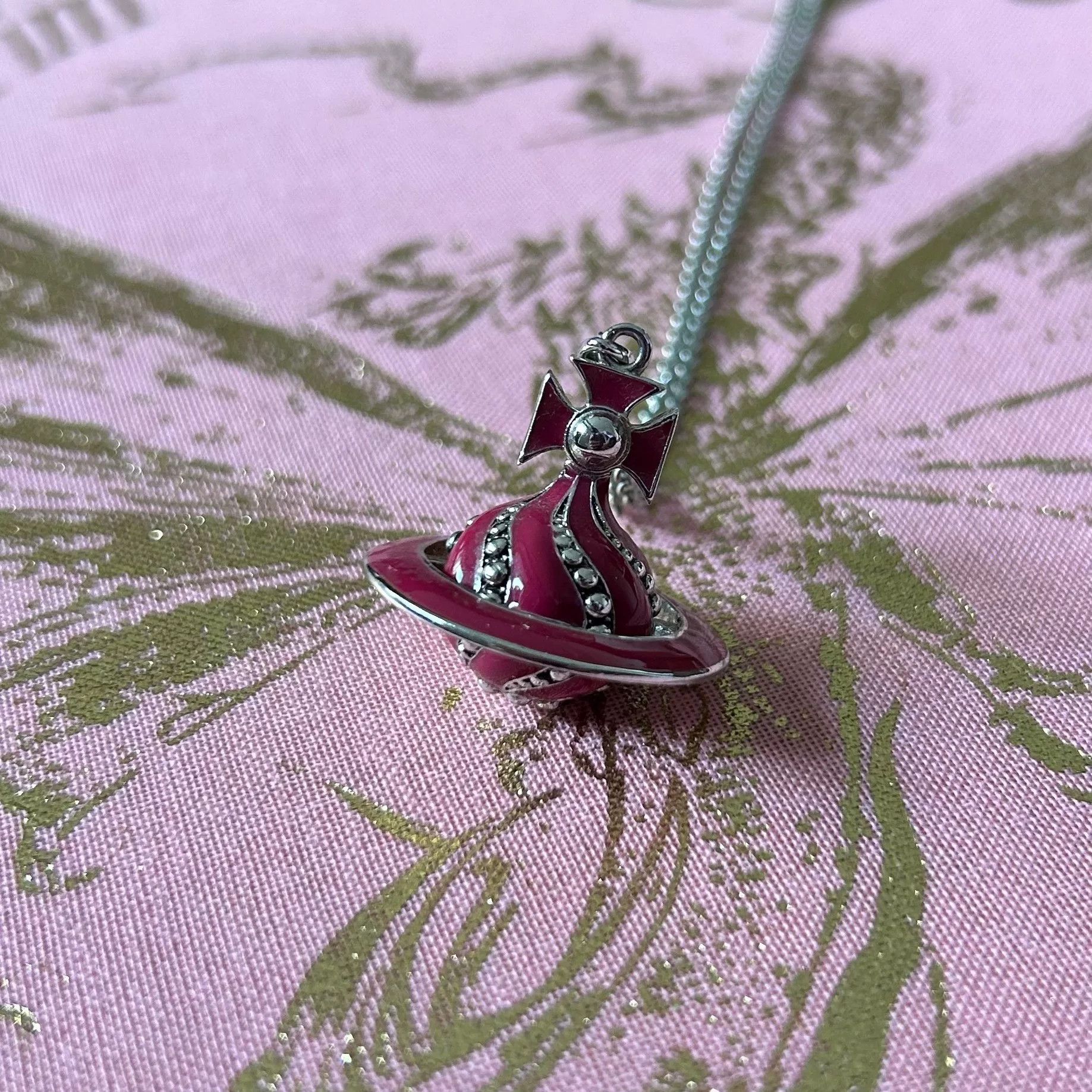 Vivienne Westwood vivienne westwood pink saturn orb necklace Size ONE SIZE - 1 Thumbnail