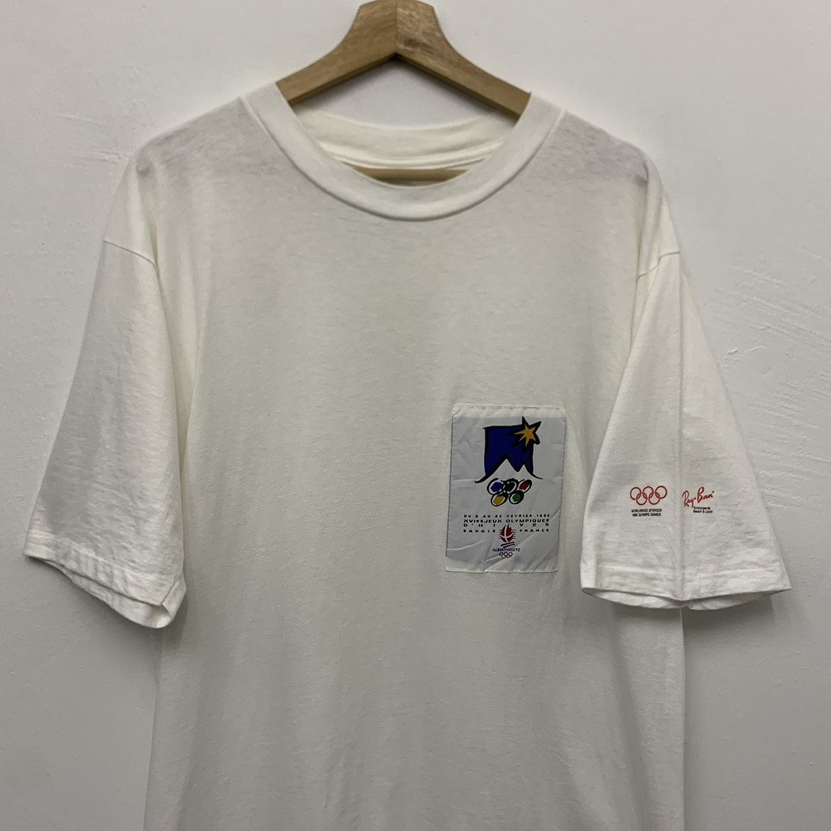 Bausch & Lomb × RayBan 1992 Winter Olympics Albertville by Rayban T-Shirt Size US L / EU 52-54 / 3 - 3 Thumbnail