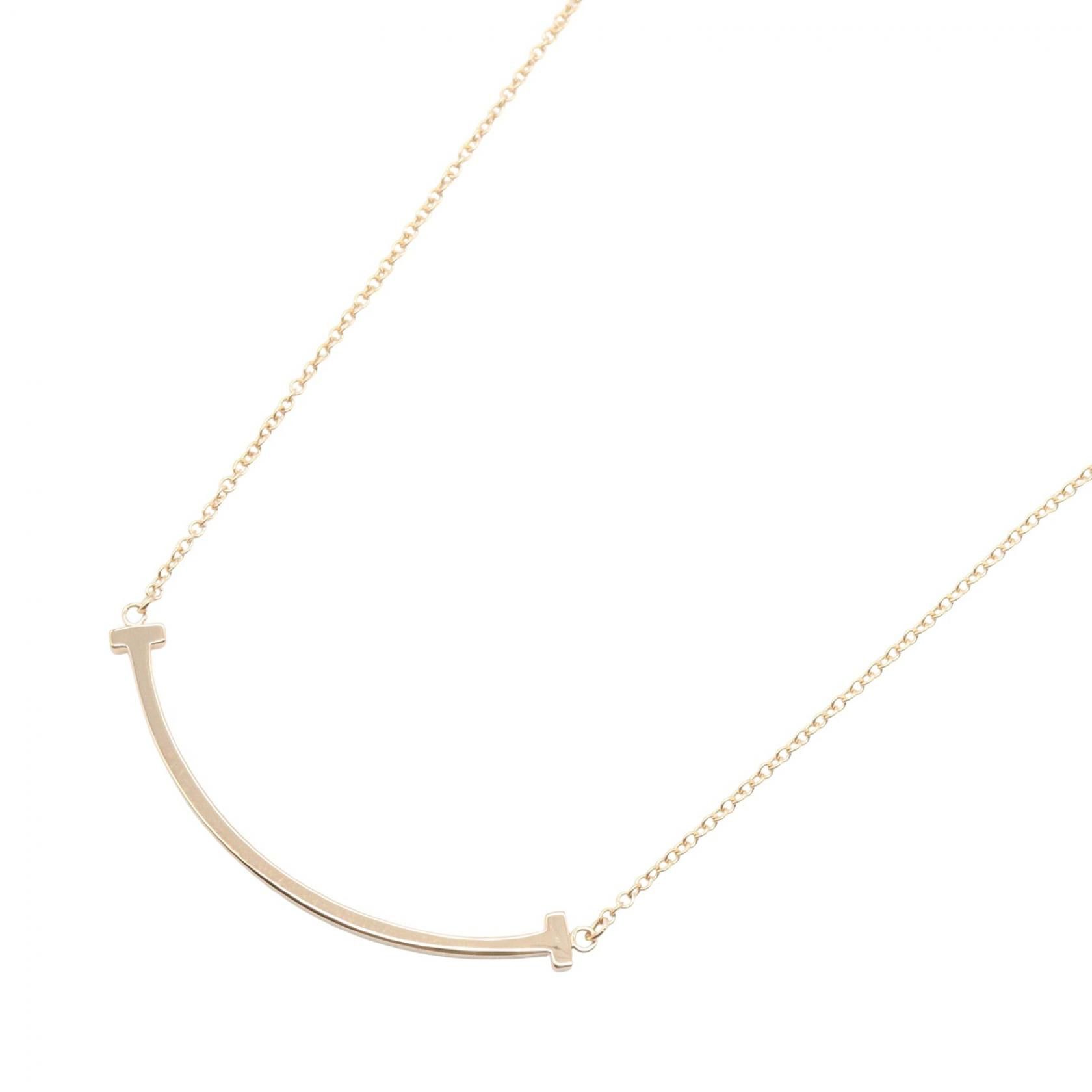 Tiffany & Co. Tiffany & Co. Tiffany & Co. T Smile Small Au750 Necklace Precious Metal Necklace DUTY FREE for USA Size ONE SIZE - 1 Thumbnail