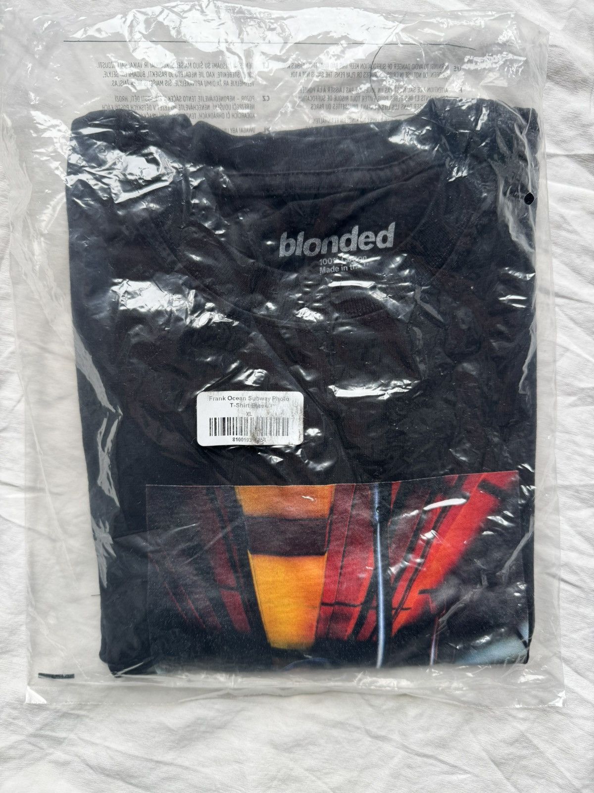 Frank Ocean Frank Ocean Subway Photo T-Shirt - Black Size US XL / EU 56 / 4 - 2 Thumbnail