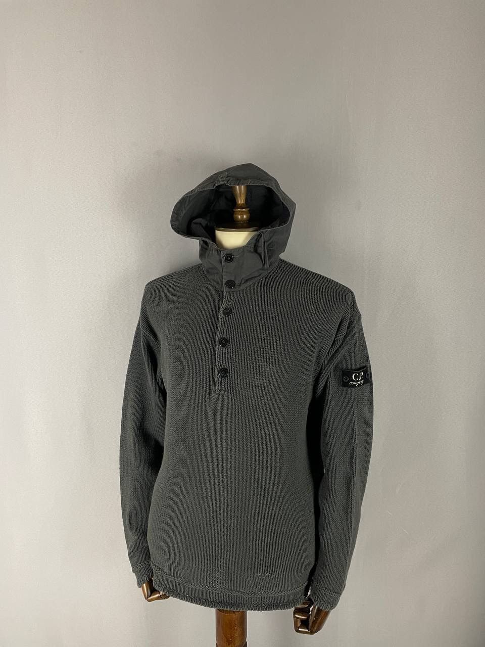C.P. Company C.P.Company Sweater Hoodie Grey Vintage Size US L / EU 52-54 / 3 - 1 Thumbnail
