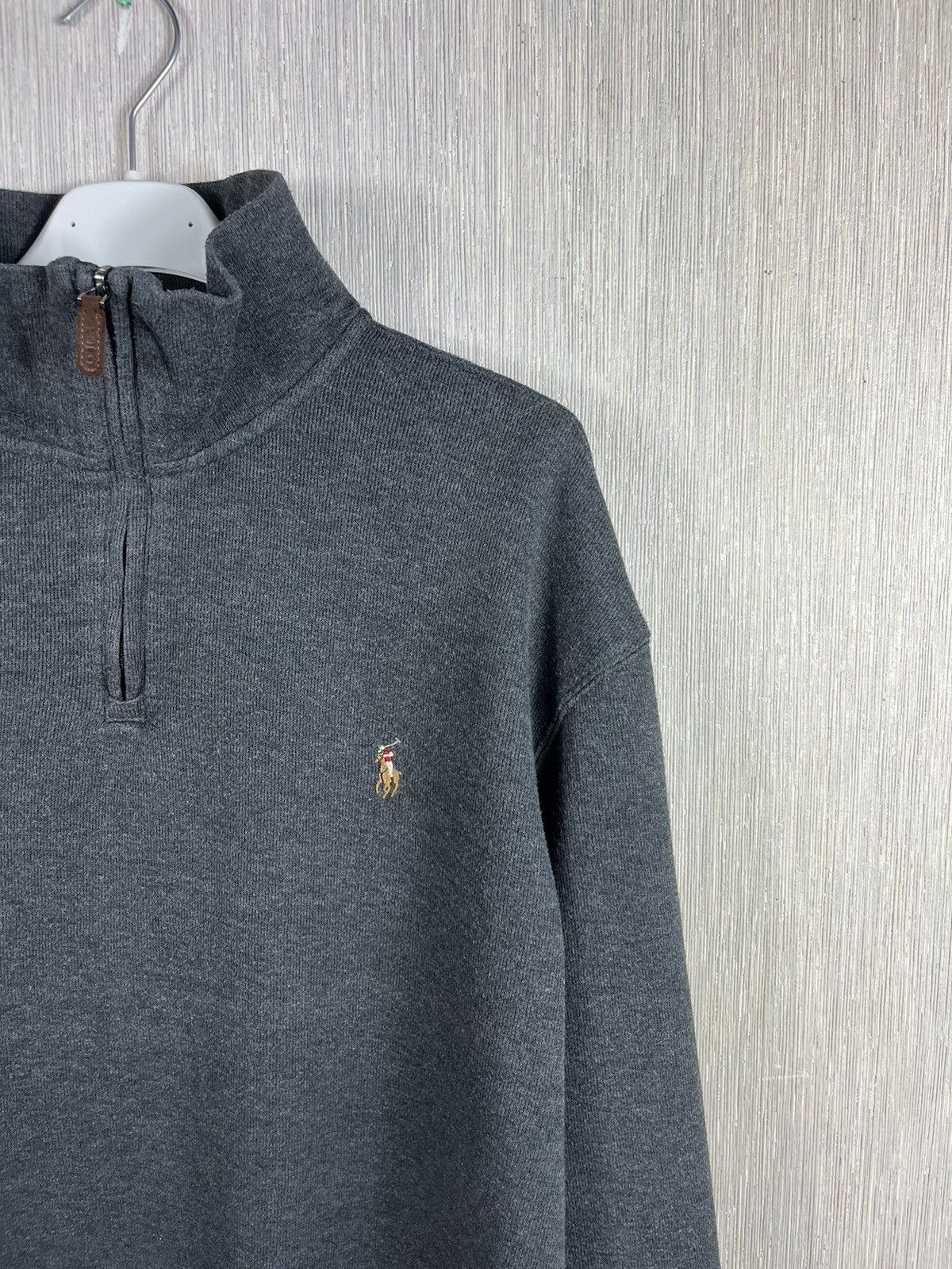 Polo Ralph Lauren × Ralph Lauren × Vintage Polo Ralph Lauren estate rib half zip quarter sweatshirt Size US XL / EU 56 / 4 - 3 Thumbnail