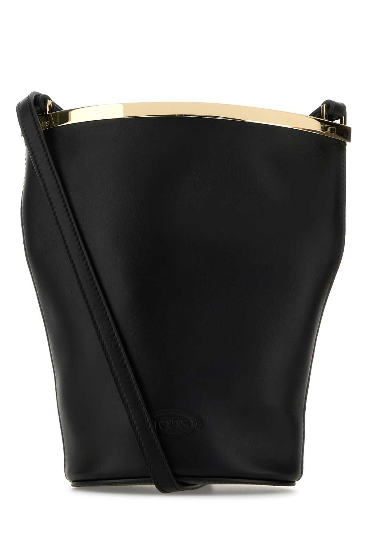 Tod's Black Leather Magenta Bucket Bag Size ONE SIZE - 1 Thumbnail